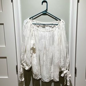 White Wilfred Flowy White Blouse.